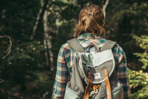 forest, girl, woman